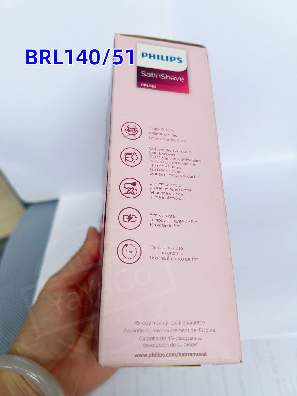 Philips SatinShave BRL140/51 lady shave Women Painless Electric Epilator Portable Female Hair Trimmer