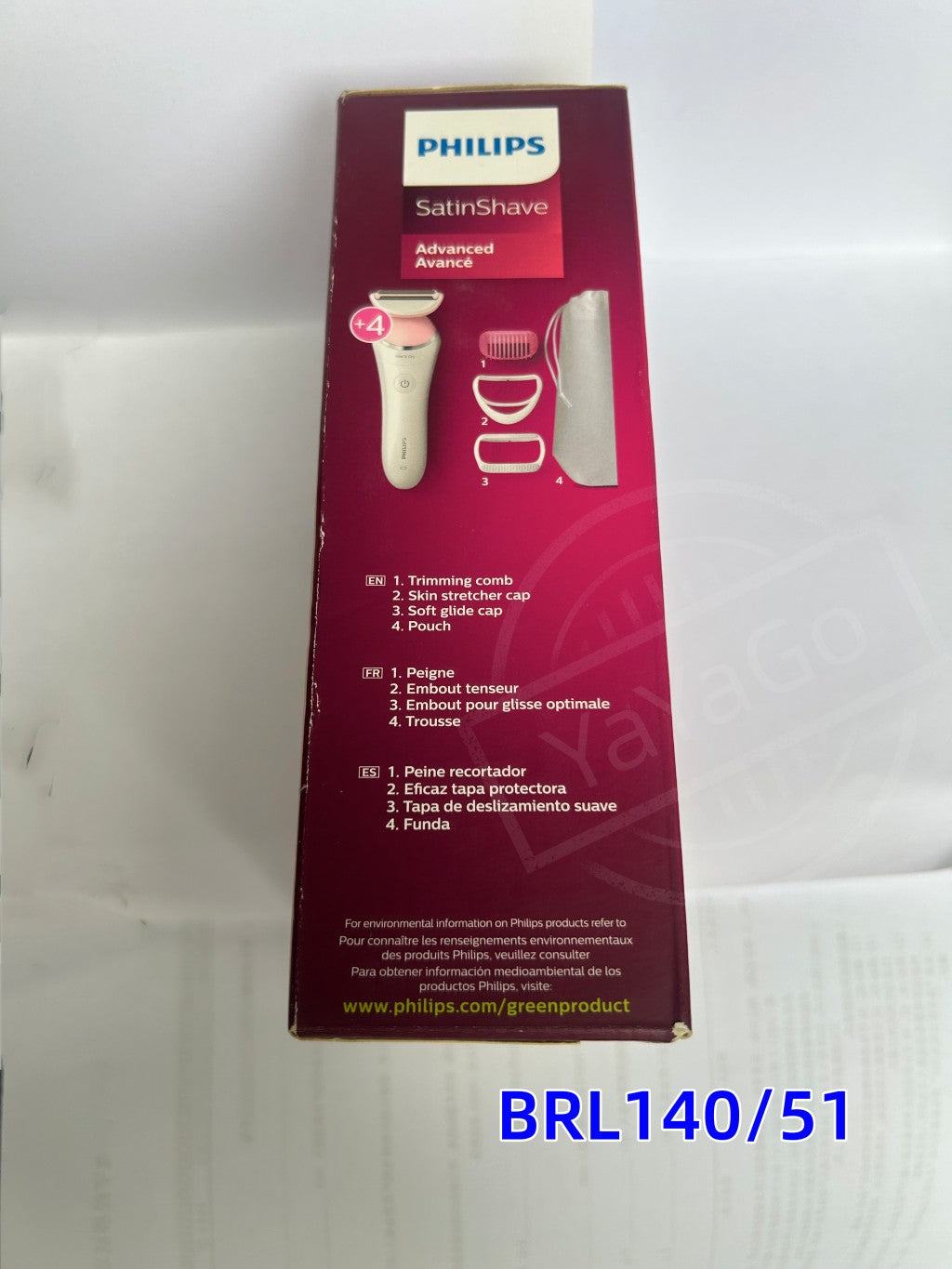 Philips SatinShave BRL140/51 lady shave Women Painless Electric Epilator Portable Female Hair Trimmer