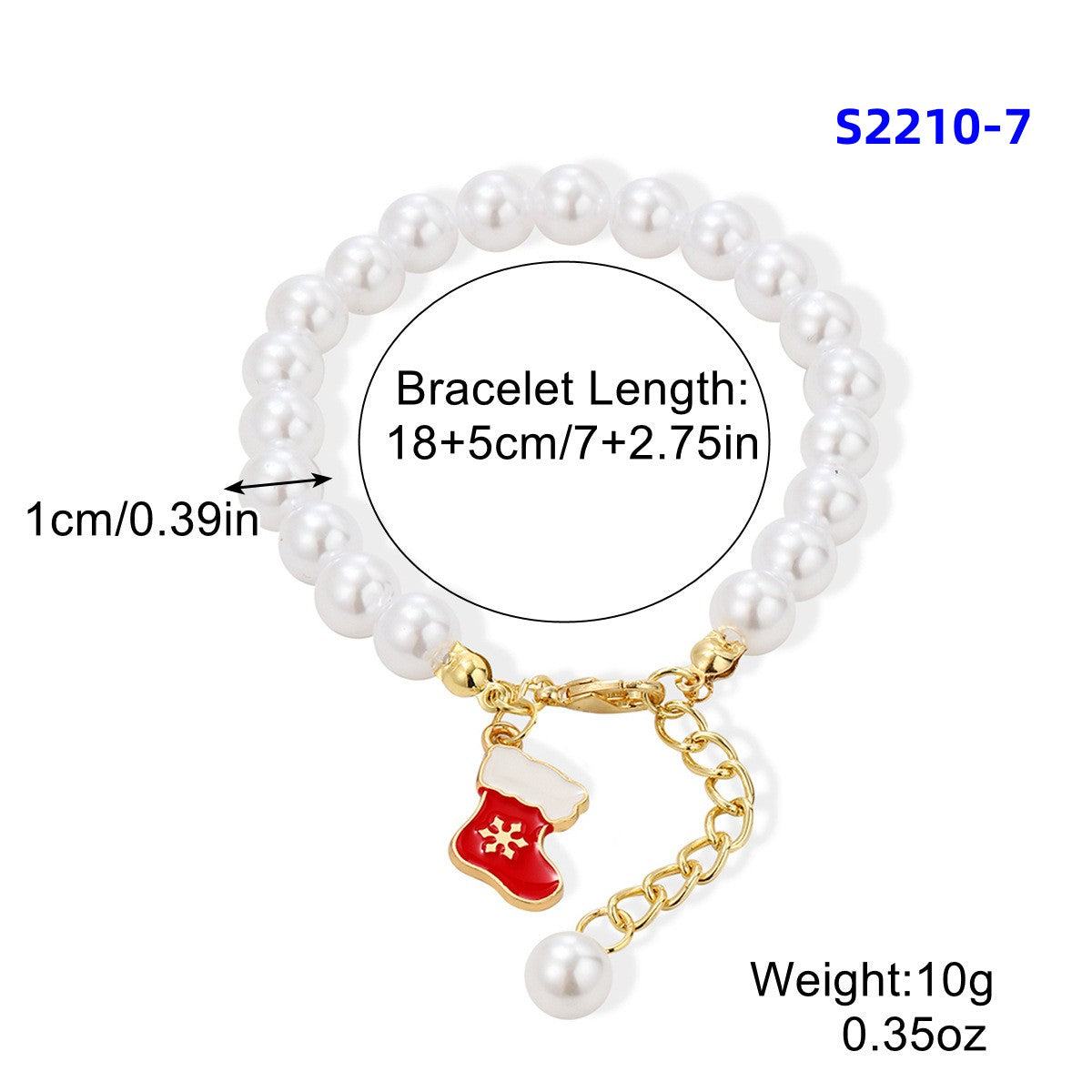 Mixed Assorted Beads clay beads Acrylic Crystal Glass Beads Pearls Round Spacer Beads Crafts Beads Bulk Beads with Elastic String for Necklace Bracelet Crafts Christmas Jewelry