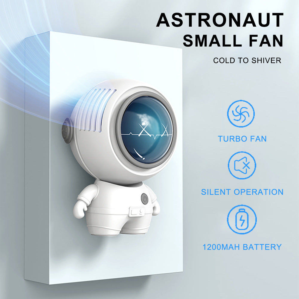 Mini Neck Hanging Fan Astronaut Handheld Air Cooler table Portable Bladeless Fan