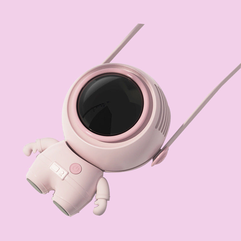 Mini Neck Hanging Fan Astronaut Handheld Air Cooler table Portable Bladeless Fan