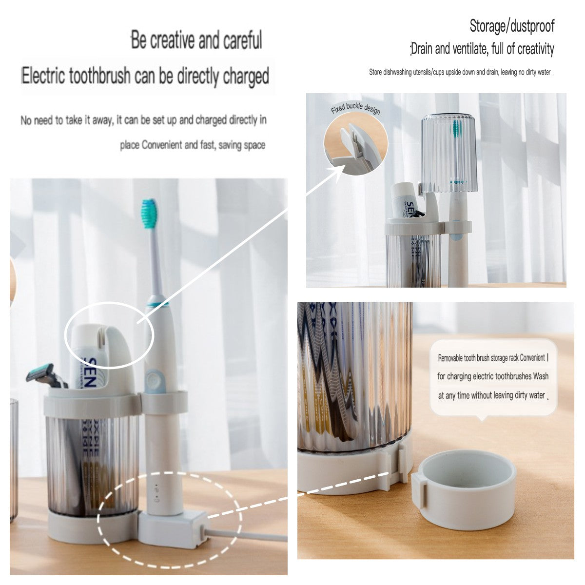 Soporte para cepillo de dientes de baño, vaso de porcelana de cerámica esmaltada, soporte para taza