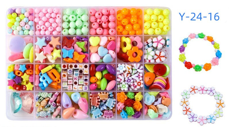 Bead Kits for Jewelry Making - Craft Beads for Kids Girls Jewelry Making Kits Colorful Acrylic Girls Bead Set Jewelry Crafting Set