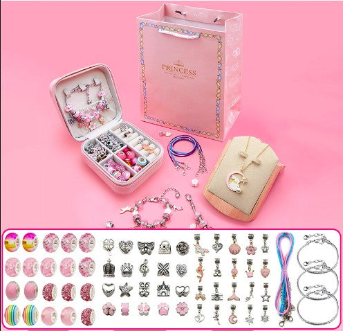 Rainbow system Crystal DIY children's bracelet diy handmade jewelry,exquisite gift box set bracelet Girls,Necklace Jewelry Making Supplies