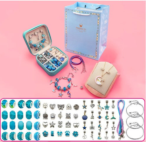 Rainbow system Crystal DIY children's bracelet diy handmade jewelry,exquisite gift box set bracelet Girls,Necklace Jewelry Making Supplies