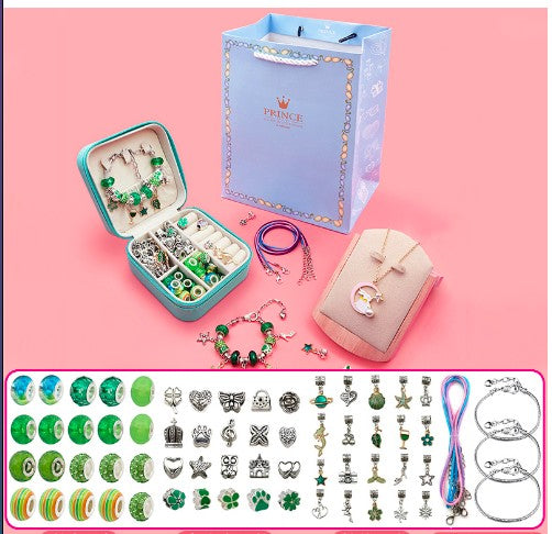 Rainbow system Crystal DIY children's bracelet diy handmade jewelry,exquisite gift box set bracelet Girls,Necklace Jewelry Making Supplies