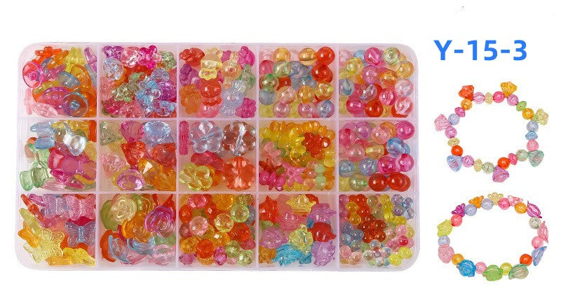 Kinder-DIY-Set zur Herstellung von Perlenschmuck, Perlen für Mädchen, Spielzeug, Perlen-Kunst- und Bastelsets, DIY-Armbänder, Halsketten, Haarbänder und Ringe, Spielzeug für Mädchen im Alter von 4–12 Jahren, Weihnachtsgeschenke