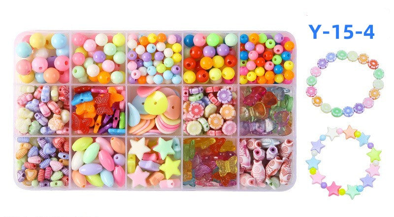 Kinder-DIY-Set zur Herstellung von Perlenschmuck, Perlen für Mädchen, Spielzeug, Perlen-Kunst- und Bastelsets, DIY-Armbänder, Halsketten, Haarbänder und Ringe, Spielzeug für Mädchen im Alter von 4–12 Jahren, Weihnachtsgeschenke
