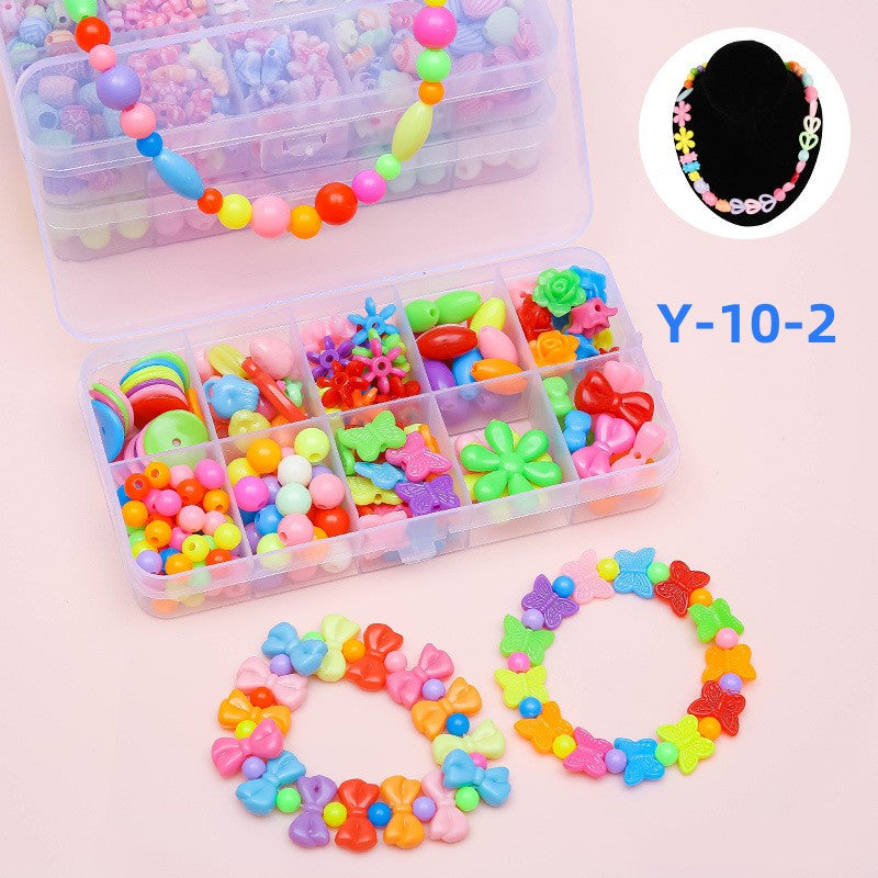 Happytime layaya Beads Niñas Juguete DIY Joyería Marcado Kit Moda Diversión para Collar Anillo Pulsera Arte Niños Manualidades Cumpleaños Diversión Regalos Juguetes para Niños Niñas de 3 a 12 años