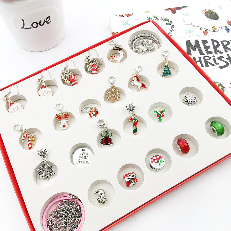 Charm Bracelet Making Kit Including Jewelry Beads Snake Chains, DIY Craft for Girls, Jewelry Christmas Gift Set for Arts and Crafts for Kids Ages 8-12