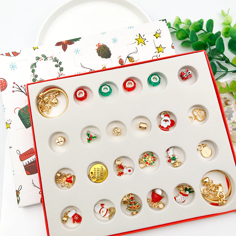 Charm Bracelet Making Kit Including Jewelry Beads Snake Chains, DIY Craft for Girls, Jewelry Christmas Gift Set for Arts and Crafts for Kids Ages 8-12