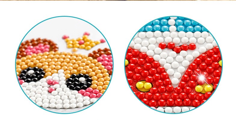 DIY Children's Free Stick Cartoon Diamond Painting, New Diamond Painting Kit for Kids, Diamond Stickers for Girls/Boys 6-12, Diamond Art Craft Stickers