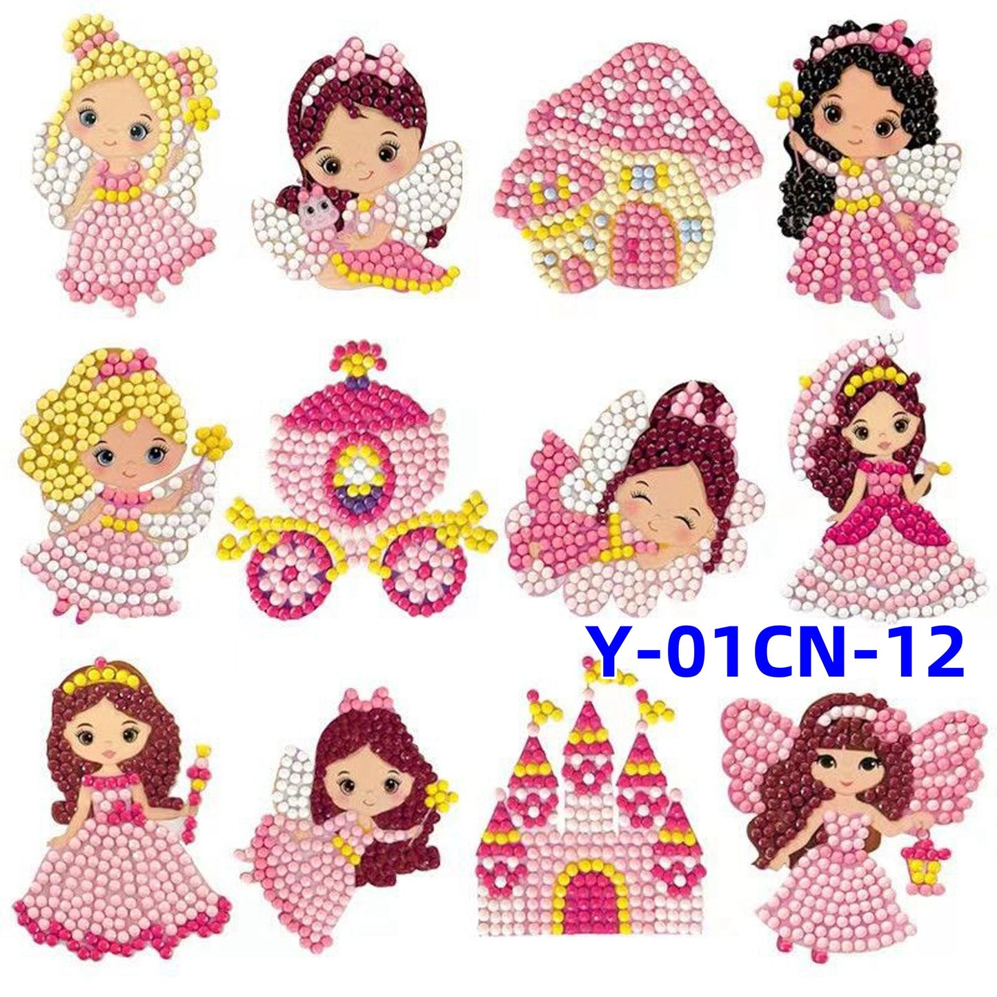 Diamond Painting for Kids with Frames, Mosaic Gem Sticker Art Projects Kits, Holiday Crafts Supplies Gifts for Girls Boys Ages 6 7 8 9 10 11 12