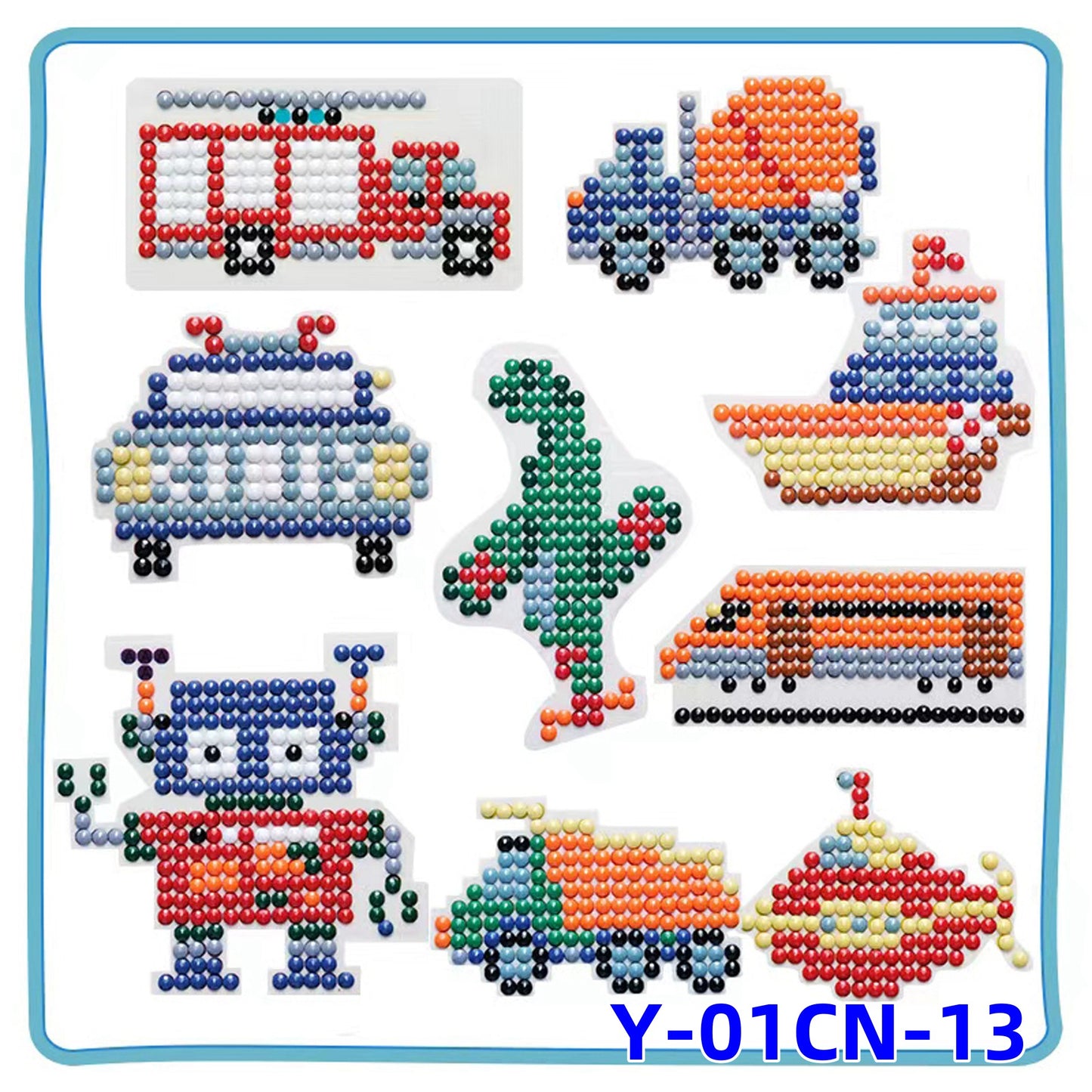 Diamond Painting for Kids with Frames, Mosaic Gem Sticker Art Projects Kits, Holiday Crafts Supplies Gifts for Girls Boys Ages 6 7 8 9 10 11 12