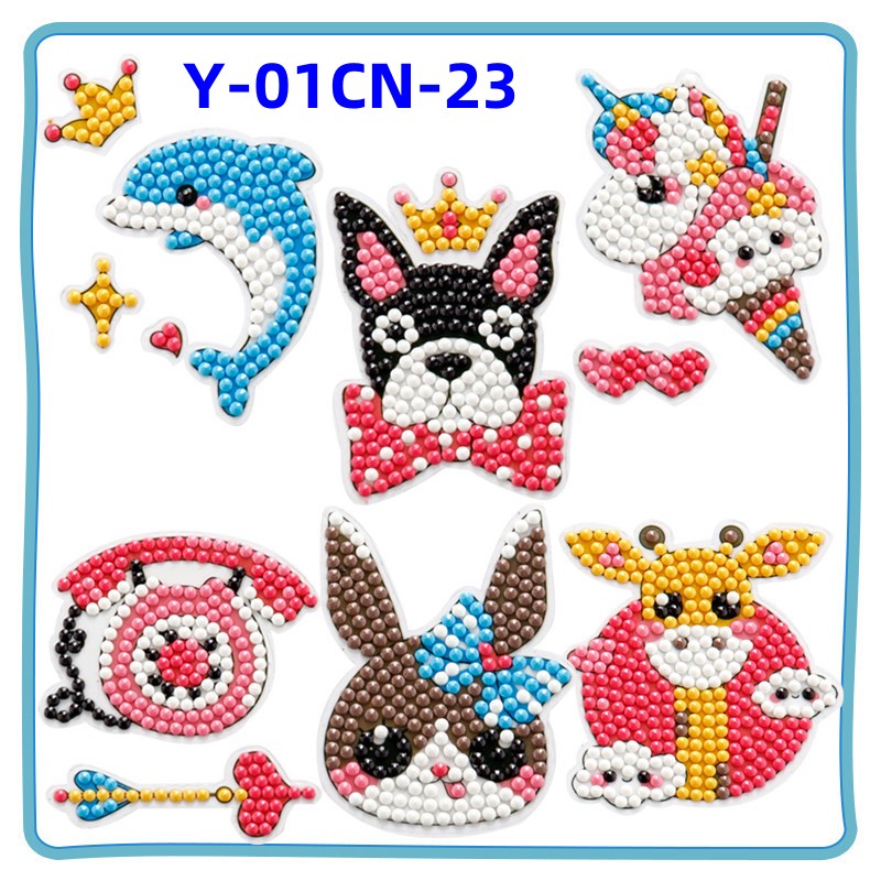 Diamond Painting for Kids with Frames, Mosaic Gem Sticker Art Projects Kits, Holiday Crafts Supplies Gifts for Girls Boys Ages 6 7 8 9 10 11 12