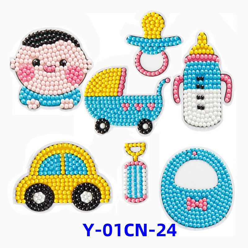 Diamond Painting for Kids with Frames, Mosaic Gem Sticker Art Projects Kits, Holiday Crafts Supplies Gifts for Girls Boys Ages 6 7 8 9 10 11 12