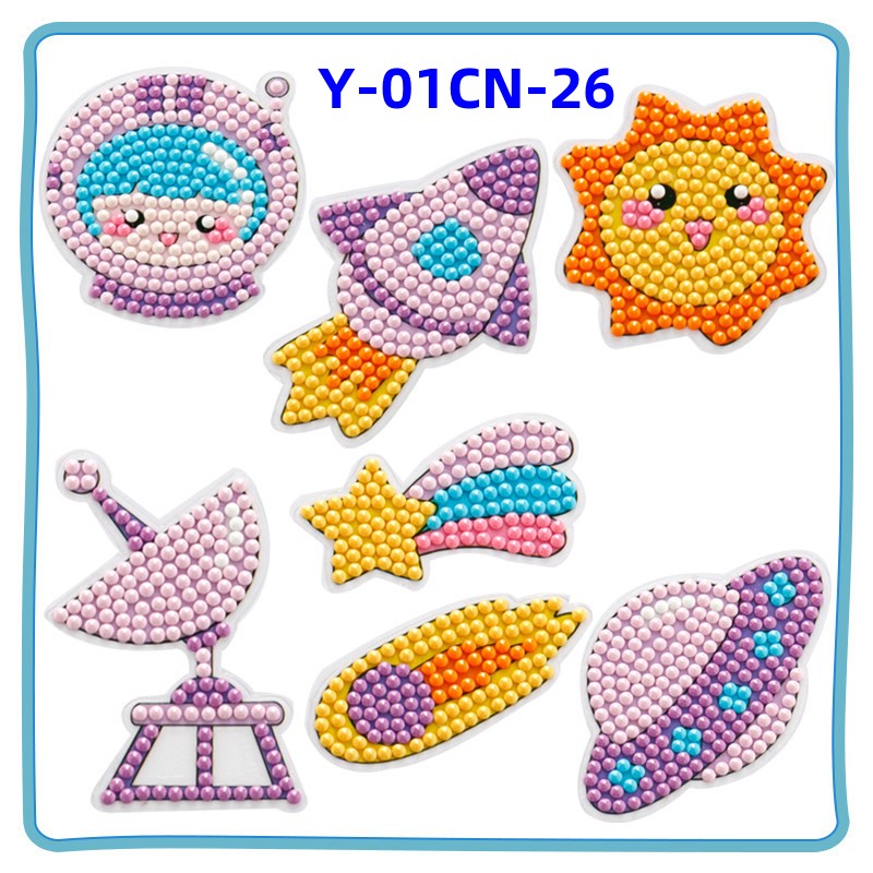 Diamond Painting for Kids with Frames, Mosaic Gem Sticker Art Projects Kits, Holiday Crafts Supplies Gifts for Girls Boys Ages 6 7 8 9 10 11 12