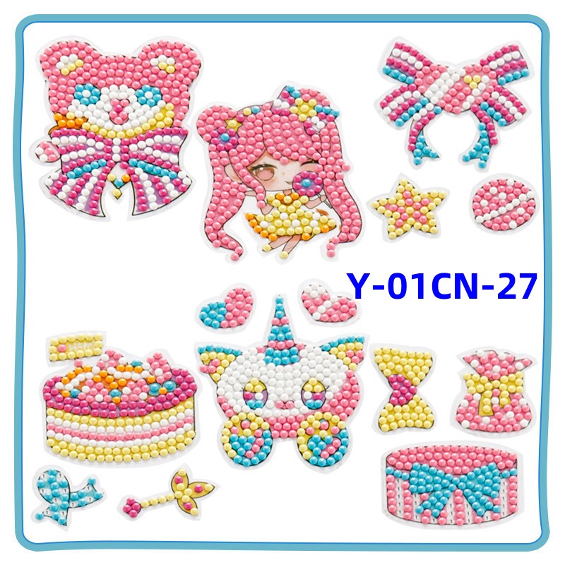 Diamond Painting for Kids with Frames, Mosaic Gem Sticker Art Projects Kits, Holiday Crafts Supplies Gifts for Girls Boys Ages 6 7 8 9 10 11 12