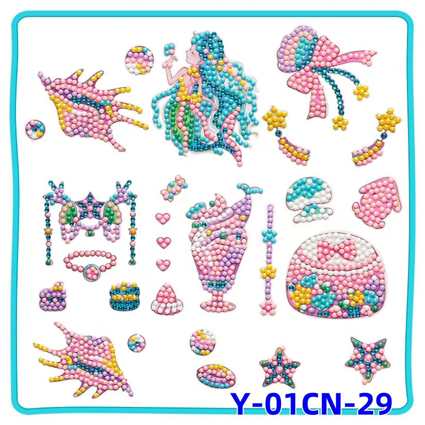 Diamond Painting for Kids with Frames, Mosaic Gem Sticker Art Projects Kits, Holiday Crafts Supplies Gifts for Girls Boys Ages 6 7 8 9 10 11 12