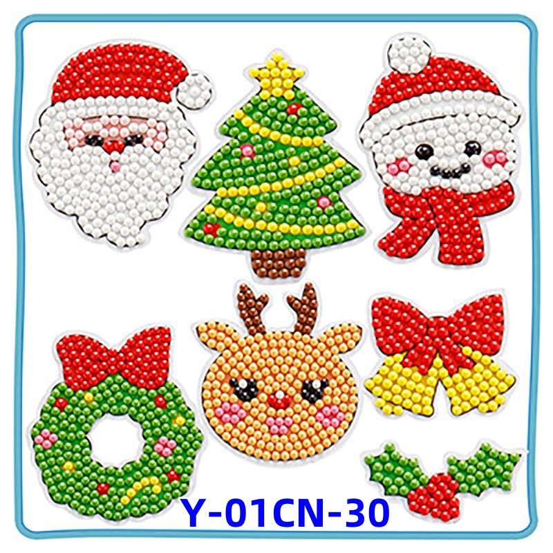 Diamond Painting for Kids with Frames, Mosaic Gem Sticker Art Projects Kits, Holiday Crafts Supplies Gifts for Girls Boys Ages 6 7 8 9 10 11 12