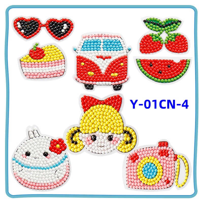 Diamond Painting for Kids with Frames, Mosaic Gem Sticker Art Projects Kits, Holiday Crafts Supplies Gifts for Girls Boys Ages 6 7 8 9 10 11 12