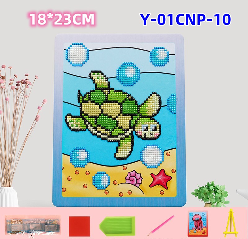 DIY Children's Free Stick Cartoon Diamond Painting, New Diamond Painting Kit for Kids, Diamond Stickers for Girls/Boys 6-12, Diamond Art Craft Stickers