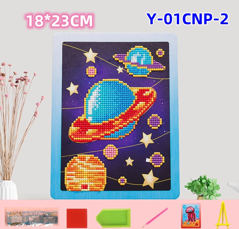 DIY Children's Free Stick Cartoon Diamond Painting, New Diamond Painting Kit for Kids, Diamond Stickers for Girls/Boys 6-12, Diamond Art Craft Stickers