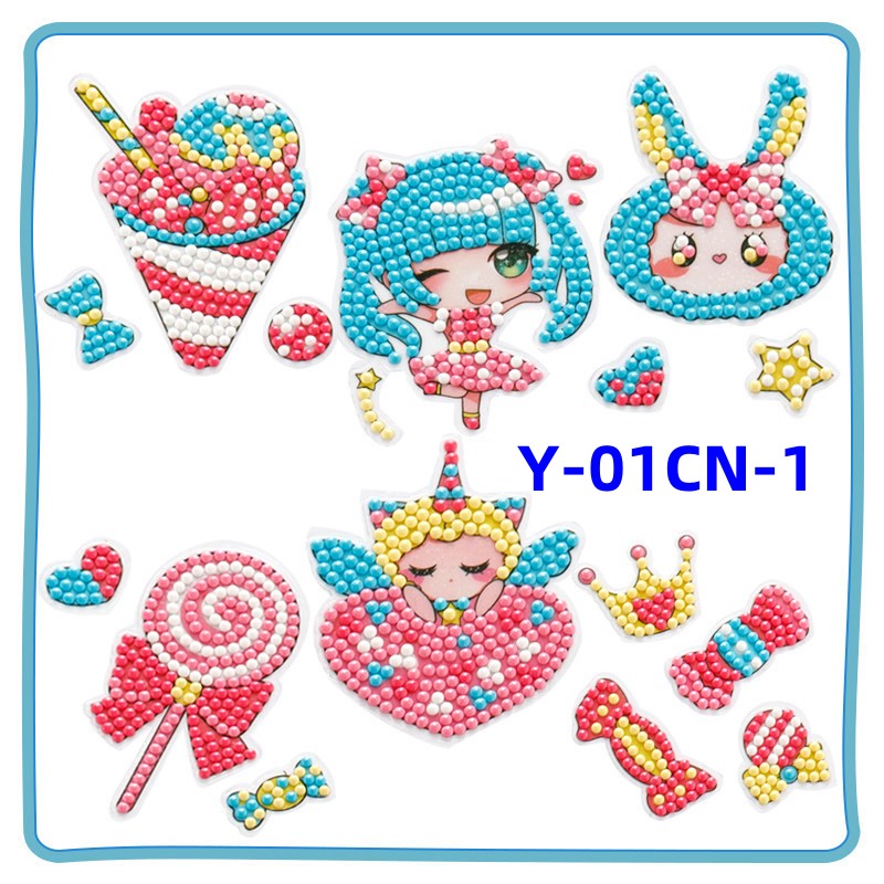 Diamond Painting for Kids with Frames, Mosaic Gem Sticker Art Projects Kits, Holiday Crafts Supplies Gifts for Girls Boys Ages 6 7 8 9 10 11 12