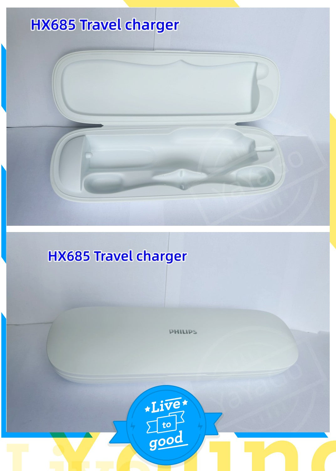 Philips Sonicare toothbrush charger TCB001 HX685 Series Rechargeable Travel Case USB charger