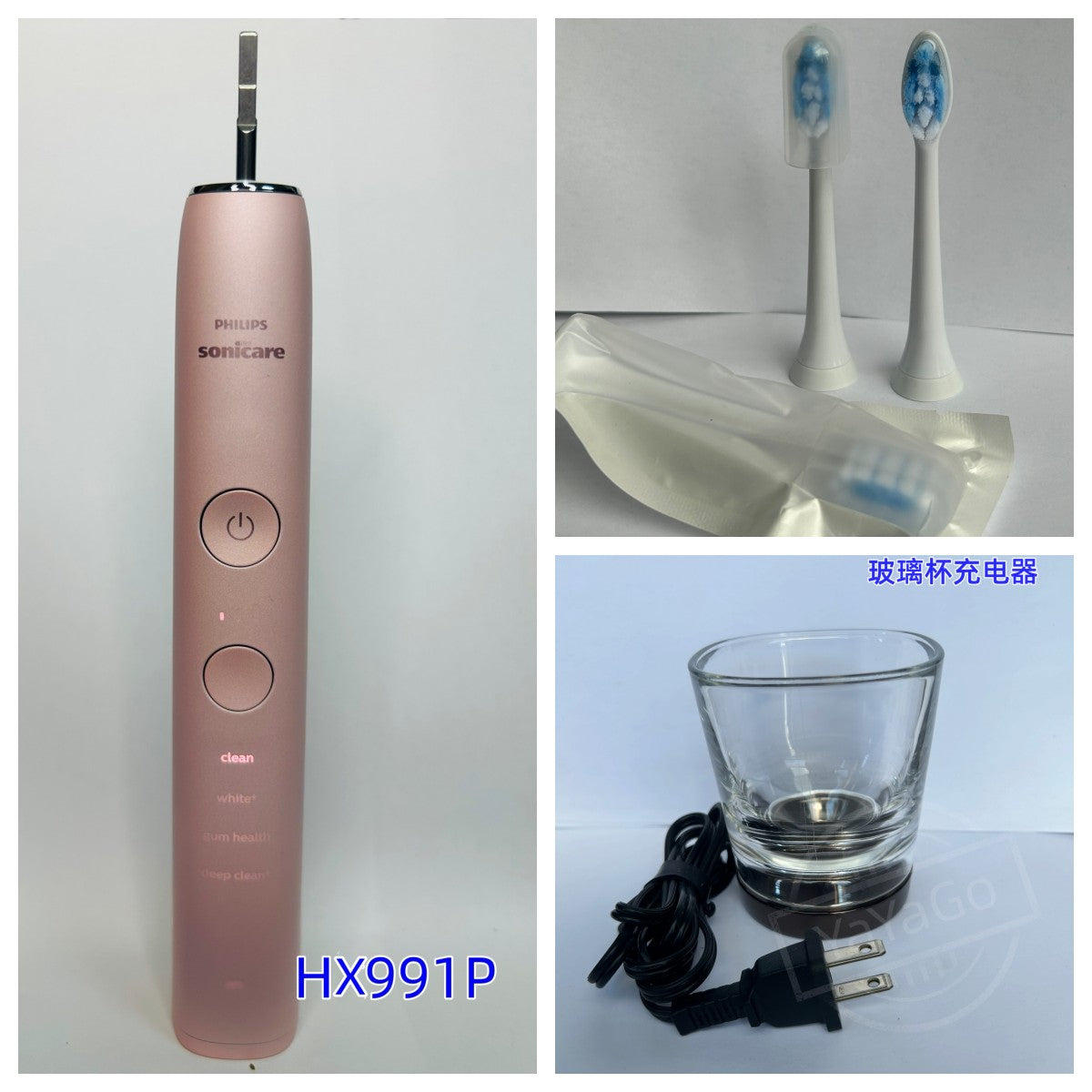 Philips Sonicare DiamondClean HX9300 HK991P Rosa elektrische elektrische Zahnbürste, 