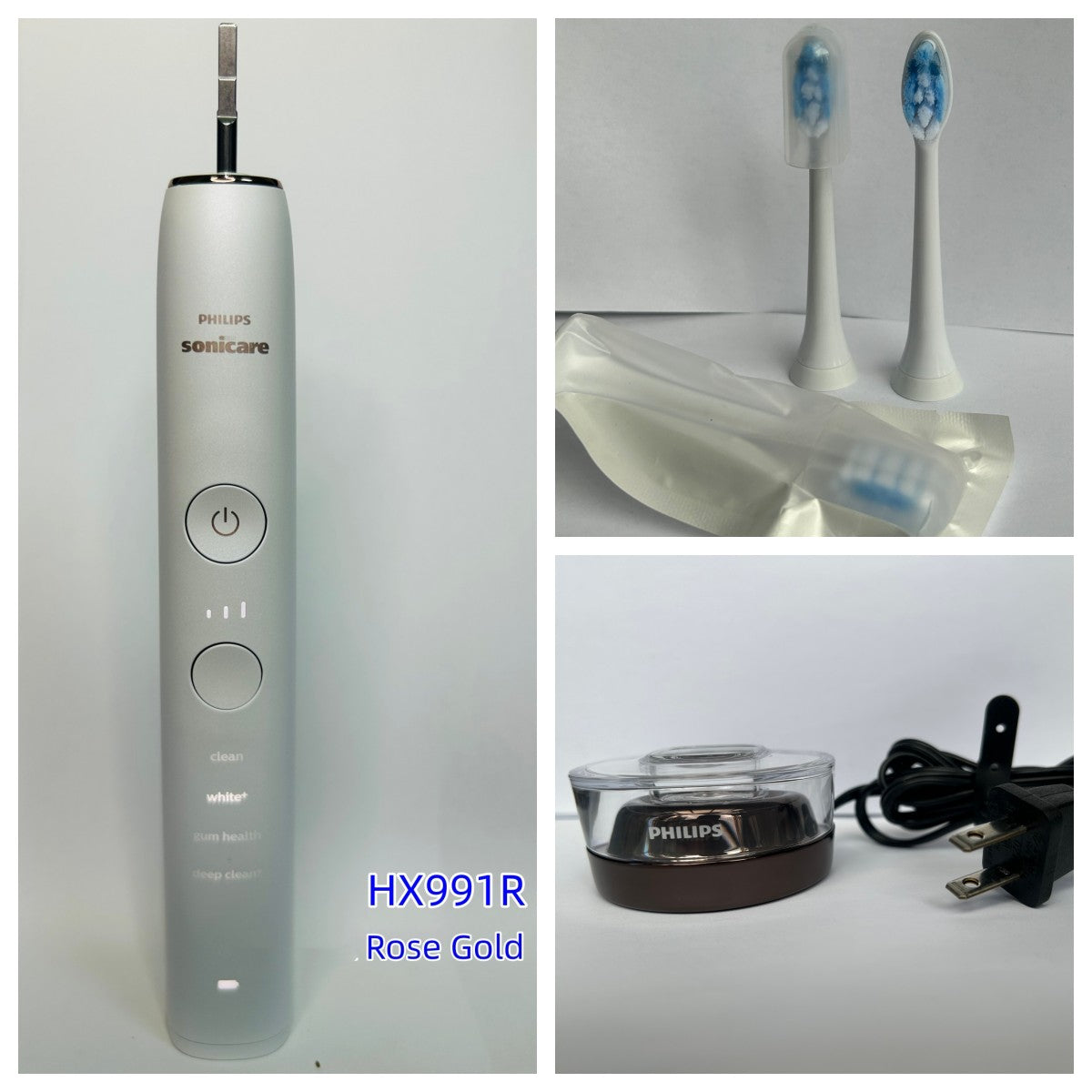 Philips Sonicare DiamondClean HX9300 HK991R Electric Power Toothbrush, Rose Gold