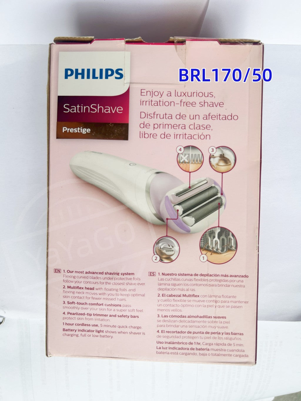 Philips SatinShave BRL170/50 Women Painless Electric Epilator Shaving Machines Portable Female Hair Trimmer