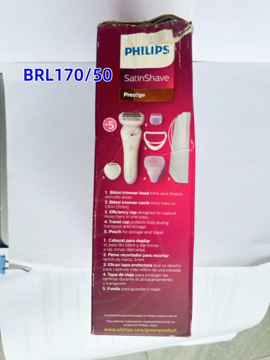 Philips SatinShave BRL170/50 Women Painless Electric Epilator Shaving Machines Portable Female Hair Trimmer