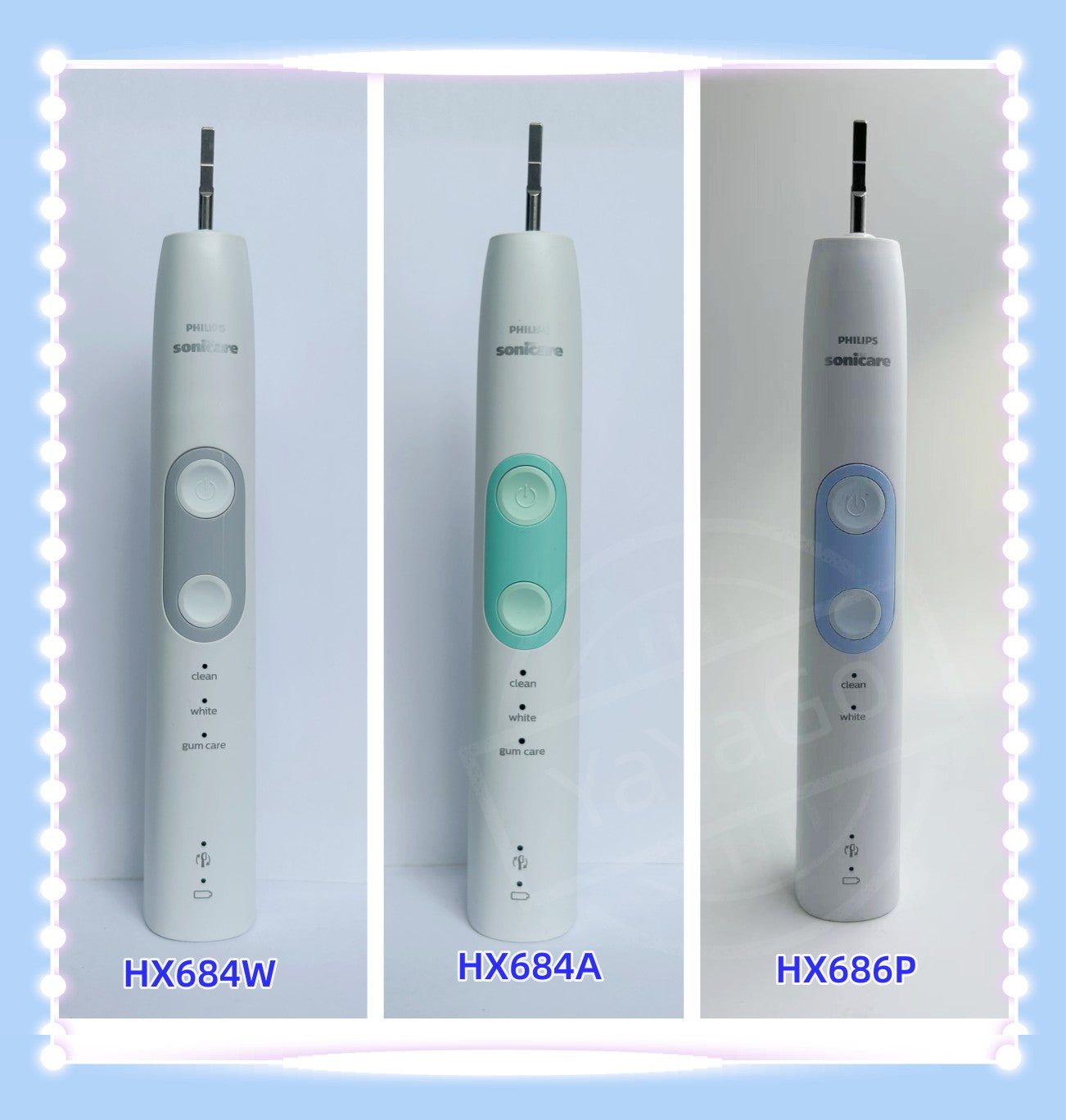 Philips Sonicare Electric Toothbrush Ready Stock Welfare Products HX684W Toothbrush handle