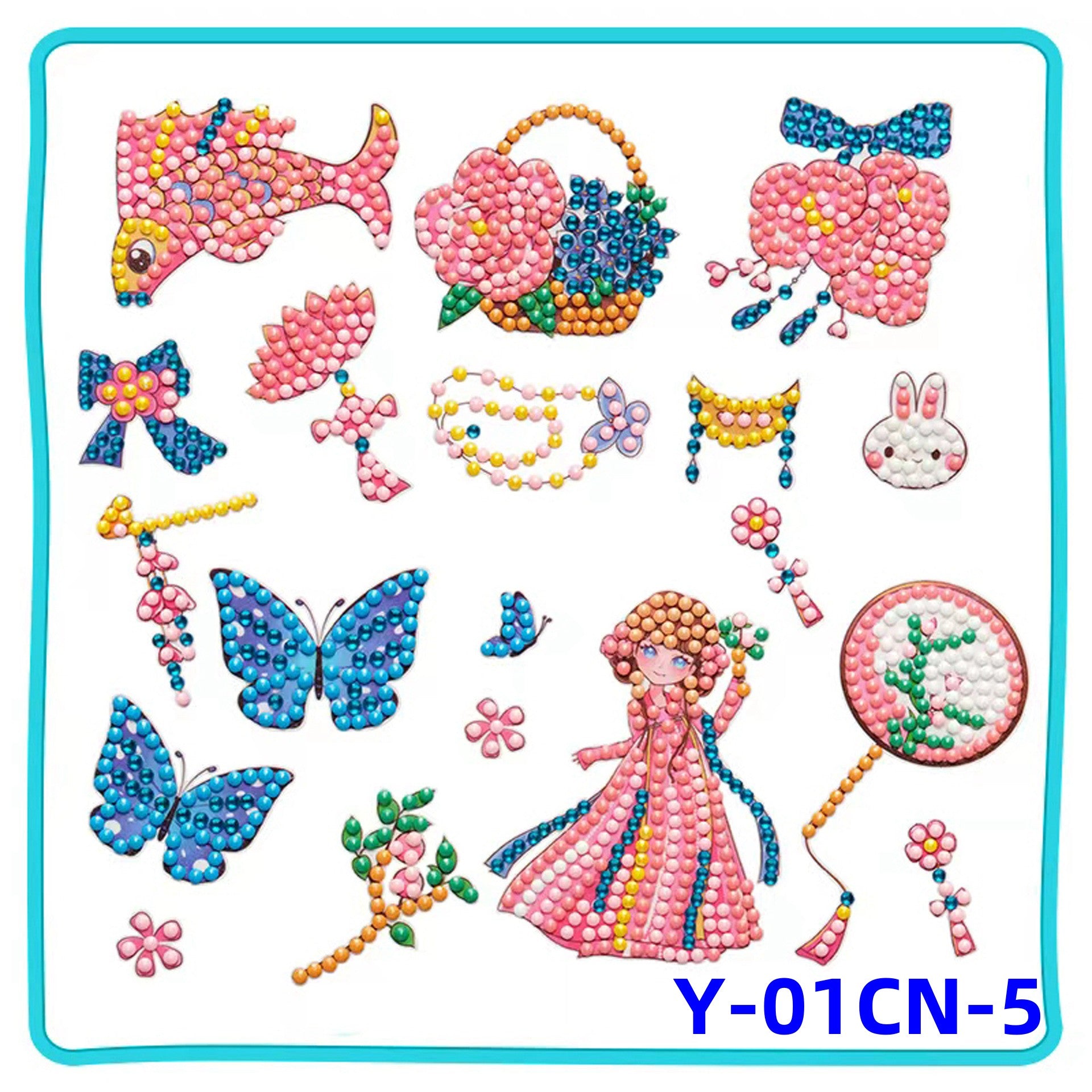 YOBEYI 5D Diamond Painting Kits for Kids Wooden Frame Diamond Arts and Crafts for Kids Mosaic Gem Stickers by Number Kits DIY Painting Arts Crafts
